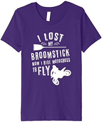 Kids Halloween Motocross TShirt Witch Tee Top Dirt Bike Whip Jump 8 Purple