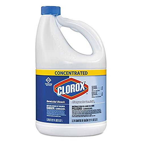 Click Here to See More Images Clorox Germicidal Concentrated Liquid Bleach, 121 oz., 3 Bottles/Case (3)