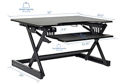 Rocelco 32" Height Adjustable Standing Desk