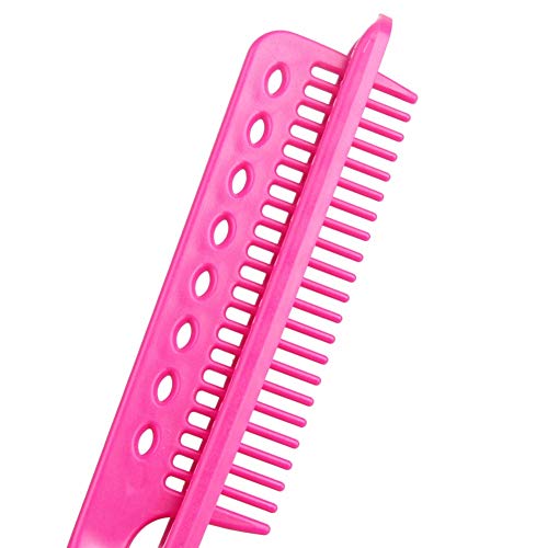 YITRUST V Shaped Easy Heat Resistance Flat Iron Comb Styling Hair Straightening Hairdressing Tool