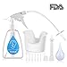 Ear Wax Removal Tool with FDA Certificate, TXDUE Ear Wax Removal Kit Including Ear Washer Bottle, Extra Hard Nozzles, Ear Basin, Bulb Syringe, Thread Cap, 6 Soft Disposable Tips
