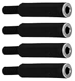 CESS 6.35mm 1/4 Inch Stereo TRS Female Connector Jack - 6.35mm Stereo Jack (jcx) (4 Pack)
