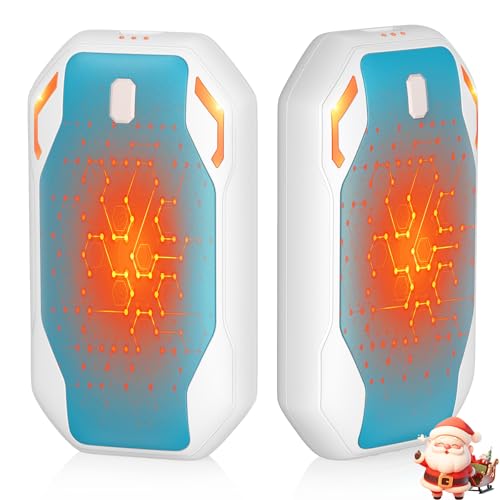Handwärmer, Phejie Handwärmer Elektrisch Wiederaufladbar 2Er-Pack, 3 Heizmodi Tragbare Elektrischer Taschenwärmer Für Outdoor Im Winter, Camping, Golf, Geschenke Für Frauen Und Männer