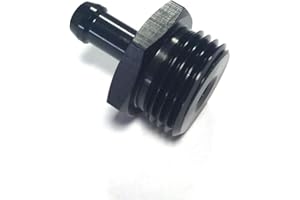 2PCS AN10 ORB 5/16 Hose Adapter Barb Connector for Fuel Pump Fuel Pressure Regulator Connector - (Color: Black)