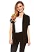 Red Hanger Cardigans for Women - Short Sleeve Womens Open Cardigan Sweaters (Black-XL)