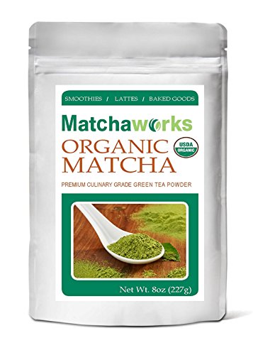 Matchaworks Matcha Green Tea Powder Culinary Grade Raw Organic, 8 Ounce