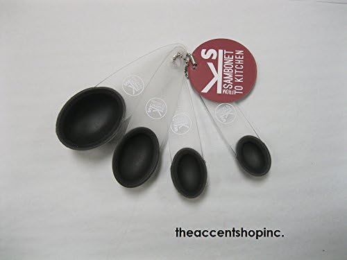 Rosenthal Sambonet Measuring Spoon Set of 4 Silicone Grey 11 x 4 cm