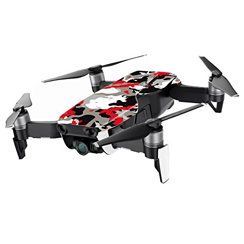 MightySkins Skin Compatible with DJI Mavic Air Drone - Red Camo | Min Coverage…