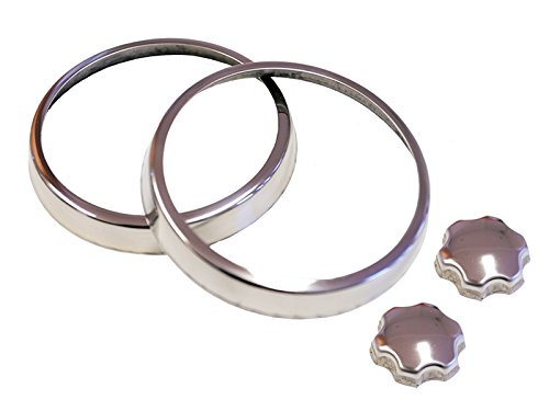 Mountney AVR1 Austin Mini Stainless Steel Air Vent Rings Bagged, Set of 2