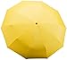 Crown Coast Yellow Travel Umbrella - 60 MPH Windproof Lightweight for Men Women and Kids, Compact Travel Umbrellas in Multiple Colors
