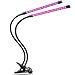 Plant Light , 20W USB Powered Dual Head LED Grow Light with 40 LEDs , 5 Dimming Levels , 3 Lighting Modes , 3/6/12H Timer Flexible Gooseneck Clip On Grow Lamp for Indoor Plants / Garden / Hydroponics