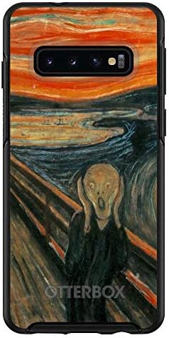 DistinctInk Case for Samsung Galaxy S10+ Plus (6.4" Screen) - Custom Black OtterBox Symmetry - Edvard Munch The Scream - Classic Art