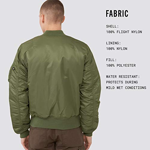 slim fit nylon flight jacket