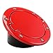 Gas Cap Cover-Red Tank Cap Fuel Filler Door for 2007-2017 2/4 Door Jeep Wrangler JK & Unlimited
