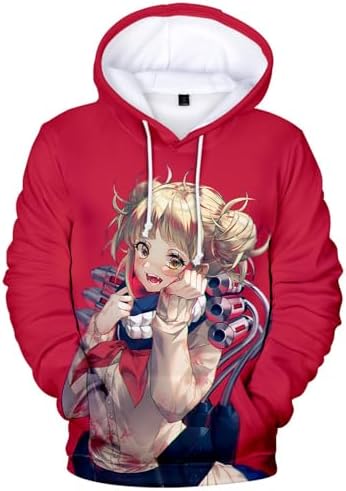 Sudadera Con Capucha Anime Impresión 3D – Cremallera, Manga Larga Y Tallas S-5XL Para Cosplay Y Diario