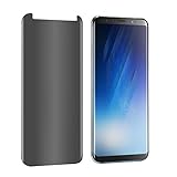 YCFlying Galaxy S8 Plus Privacy Screen Protector, S8 Plus Premium [3D Curved] [Case Friendly] [Anti-Scratch] 9H Hardness Tempered Glass Film Screen Protector for Samsung Galaxy S8 Plus