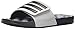 adidas Men's Adissage 2.0 Slides Sandal, Clear Onix/Black/Black, 9