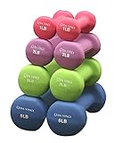 Da Vinci Pair of Neoprene Dumbbells with Non-Slip Grip, Choose Your Dumbbell Weight