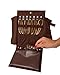 DECOLUXE Jewelry Travel Organizer for Storing Rings, Necklaces, Earrings and Bracelets (Brown)
