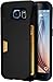 Galaxy S6 Wallet Case - Vault Slim Wallet for Galaxy S6 by Silk - Ultra Slim Protective Wallet Cover (Black Onyx)