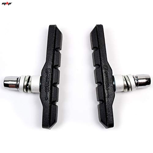 MBP 70mm V-Type MTB Bicycle Brake Shoes/Pads with Nut and Bolt (Quiet) - Thumbnail 2
