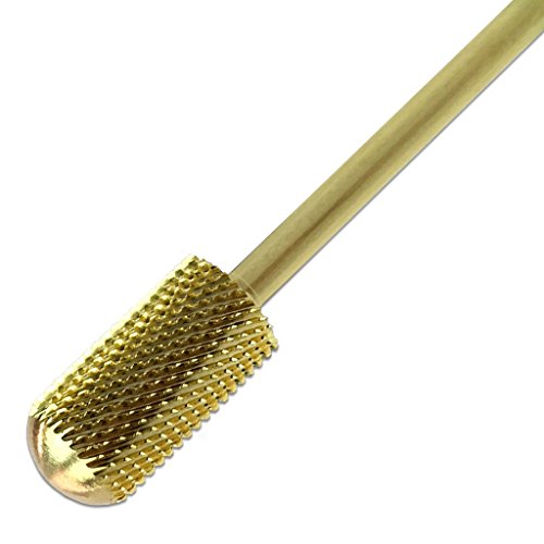 Pana Brand Professional GOLD M (MEDIUM)Smooth Round Top Large Dome Top Barrel Carbide Bit 3/32" Shank Size