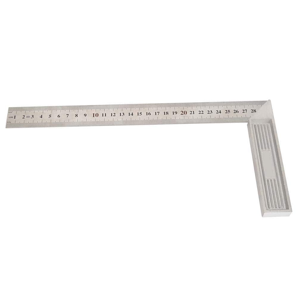 Straight Edge, 30cm Aluminum Alloy 90 Degree Straight Edge Ruler Straightedge Right Angle Ruler for Machinist Engineers, Woodworking, Construction(Standard)