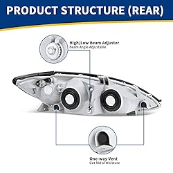 AUTOSAVER88 Headlight Assembly Compatible with 2002