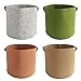 EIIORPO Plant Bags 4 Pack Colorful Mix,Durable Grow Bags 3/5/7/10/20 Gallon Nonwoven Aeration Fabric Pots with Handles,Grow Containers for Vegetable/Flower/Nursery. (4-Pack-10 Gallon)thumb 1