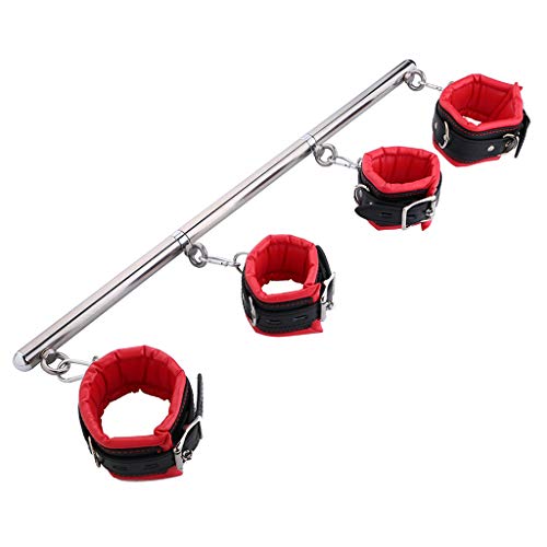 goodluccoy-ndle-Mani-Piedi-Barra-di-Connione-in-Met-Polsi-Caviglie-Bondage-Polsini-Giocattolo-Erotico-SM