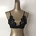 GONKOMA Women's Camisole Lingerie Bandage Ultrathin Bra Crop Temptation Vest (S, Black)