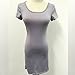 Fedi Summer Women's Cotton Stretch Bodycon Party Cocktail Short Slim Pencil Dress, Grey, Small