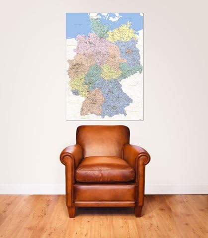 Giant XXL Poster Map of Germany Educational Poster 1:640,000 Size 100 x 140 cm Germany Map German Version - Image 3