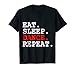 Eat Sleep Dance Shirt Hip Hop for Women Mens Kids Girls Boys