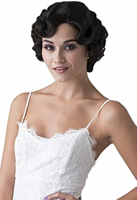 Short Brown Wig Glamorous Curled 1920 S Style Cecelia