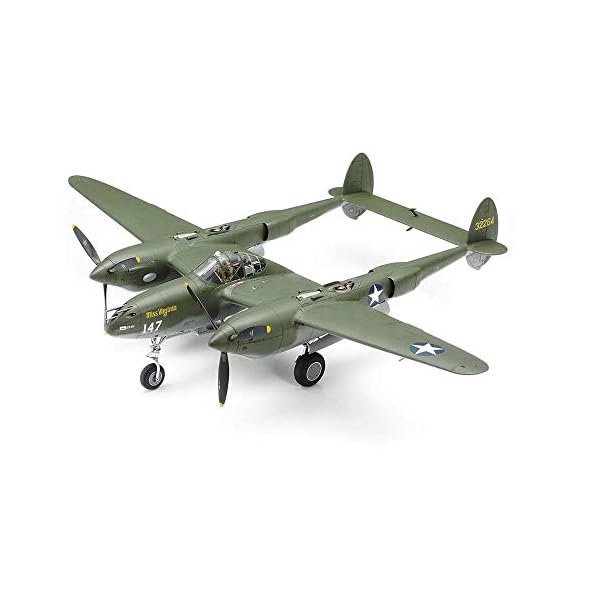 TAMIYA 300061120 1:48 US P-38 F/G Lightning, originalgetreue Nachbildung, Modellbau, Plastik Bausatz, Basteln, Hobby…