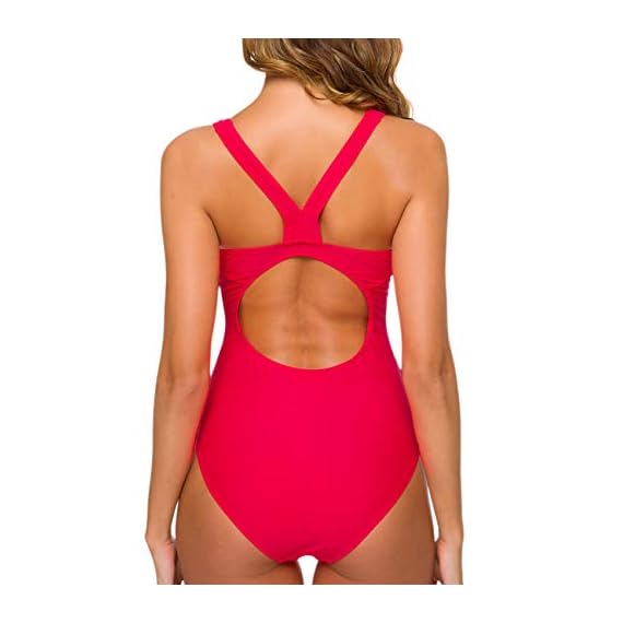 Ziola Women One Piece Letters Printed Maternity Swimsuit Backless