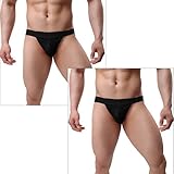 Avidlove Men Underwear Cotton Blend Bikinis 2 Packs Briefs