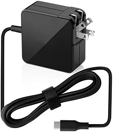 LANYOS 65W USB C Type-C Power Adapter Wall Charger Quick Charge 3.1 for MacBook 12 inch,Type C Laptops, Type C Smart Phones