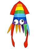 Novelty Rainbow Squid Hat Costume Party Hat Cap