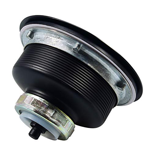 KONE Black Kitchen Sink Drain Matte Black Sink Strainer 31/2 Inch