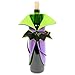 DII Decorative Halloween Wine Bag/Bottle Cover Tabletop Party Decor Or Fall Hostess Gift, Purple Bat, 2 Count