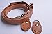 1piece 47 Inches Adjustable Bag Straps with Tabs,Soft Genuine Leather Bag Strap,Genuine Leather Shoulder Handles,Camel Leather Handbag Straps Kz0277 (Camel)