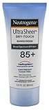 Neutrogena Ultra Sheer Dry-Touch Water Resistant and Non-Greasy Sunscreen Lotion with Broad Spectrum SPF 85, 3 fl. oz (Pack of 2)