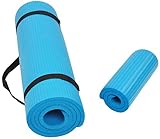BalanceFrom GoYoga+ All-Purpose 1/2-Inch Extra Thick High Density Anti-Tear Exercise Yoga Mat and Knee Pad with Carrying Strap