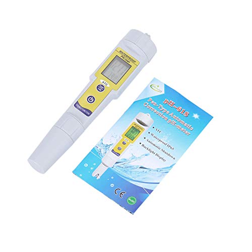 AppleLand Professional Mini Pen-Type High Precision with Removing Automatic Correction Waterproof Acidity Meter Portable pH Meter Water Quality Analysis Device