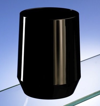 AIOS Pk 6 Premium Unbreakable Reusable Plastic Glasses/Tumblers 370ml. Jet Black. Dishwasher Safe