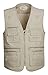 Gihuo Men's Fishing Vest Utility Safari Travel Vest with Pockets Outdoor Work Photo Cargo Fly Summer Vest