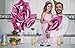 Treasures Gifted Pink Star Balloons - Pink Mylar Star Balloons - Pink Star Foil Balloons - Pink Star Mylar Balloons (Globos Estrellas) - 18 Inch Star Balloons - 6 Pack Foil Star Balloons, Pink