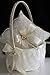 Alex Emotions Ivory Flower Girl Basket and Ring Bearer Pillow Set - Ivory Wedding Basket Pillow Set, Lace Ring Pillow, Lace Ring Holder, Lace Ring Pillow